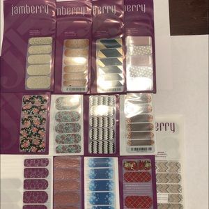 13 Partially Used Jamberry Packs